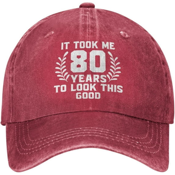 80th It Took Me 80 Years to Look This Good Cowboy Hat Men Vintage Baseball Cap Women Dad Hat Trucker Hat Black
