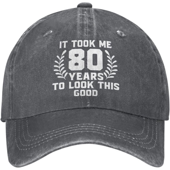 80th It Took Me 80 Years to Look This Good Cowboy Hat Men Vintage Baseball Cap Women Dad Hat Trucker Hat Black