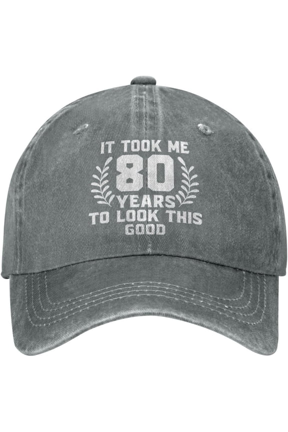 80th It Took Me 80 Years to Look This Good Cowboy Hat Men Vintage Baseball Cap Women Dad Hat Trucker Hat Black
