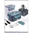 thumbnail image 1 of 80w high-power multifunctional electric lunch box, thickened liner, 304 stainless steel, with spoon, 1 of 5