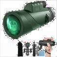thumbnail image 1 of 80x100 Monocular Telescope - High Powered Monoculars for Adults Compact Monocular - Handheld Telescope with Tripod for Hunting Camping Travel（B）, 1 of 7