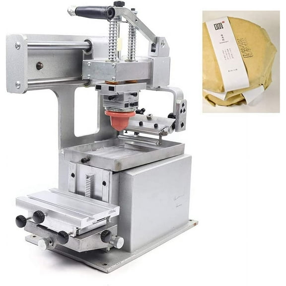 80x120mm Pad Printing Machine+Silicone Pad for DIY Dates, Number, Logo Transfer