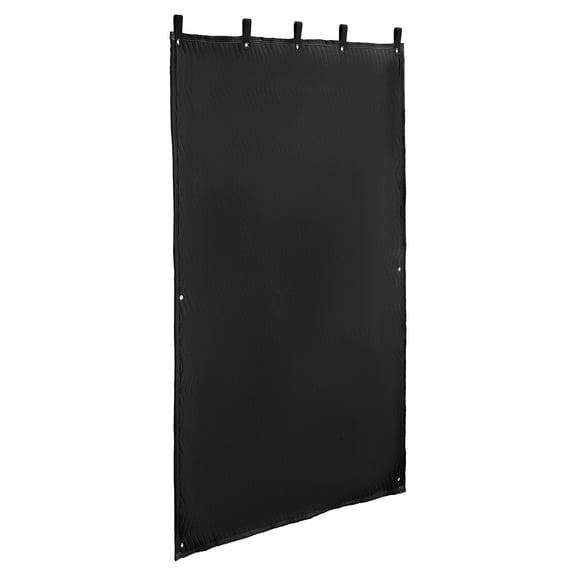 80x48in Soundproof Curtain Blanket with Grommets, Black, Light Blocking for Window/Door, Studio Recording