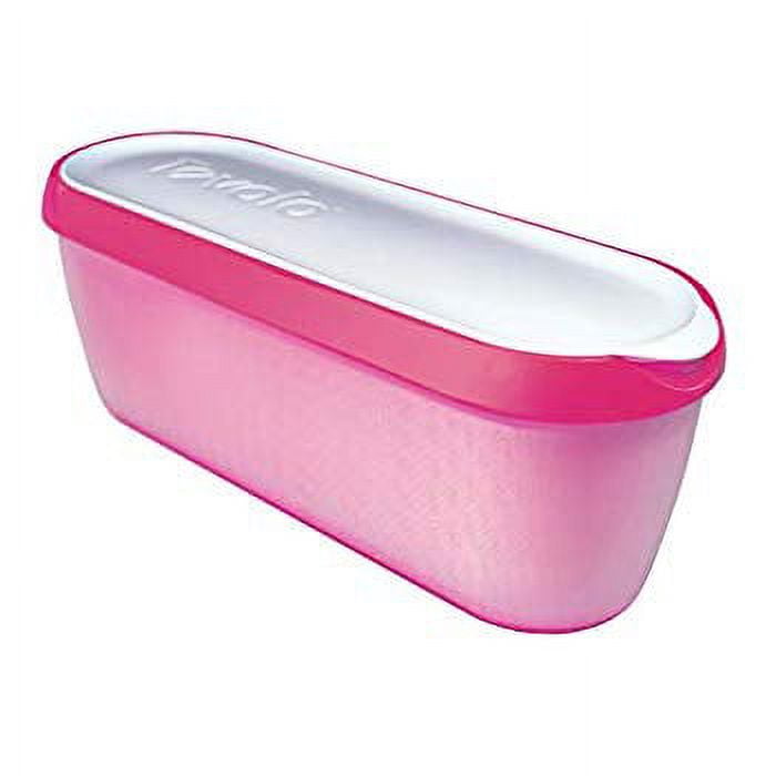 81-3330 Glide-A-Scoop Ice Cream Tub, 1.5 Quart, Insulated, Airtight  Reusable Container With Non-Slip Base, Stackable on Freezer Shelves,  BPA-Free, Raspberry Tart 