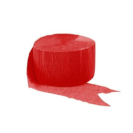 81' Apple Red Crepe Streamer