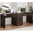 thumbnail image 1 of 80.9" Two Person Desk with Charging Station & 5 Storage Drawers – Industrial Farmhouse Home Office Computer Desk, 1 of 9
