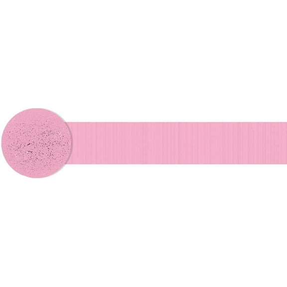 81' New Pink Crepe Paper Streamer