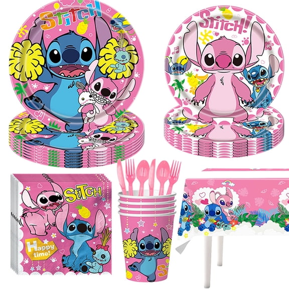 81 Pcs Birthday Party Supplies, Party Tableware, Paper Plates, Napkins, Cups, Knives, Spoons and Forks, Themed Birthday Party Supplies Decorations