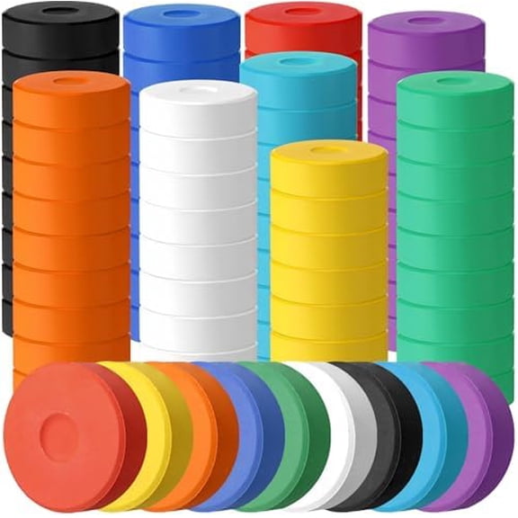 81 Pcs Tempera Paint Cakes Bulk Large watercolor Tempera Cakes 2.24 x 0.71inch 9 Colors Paints Blocks Art Supplies for Classroom Art Painting Drawing$$Art & Craft