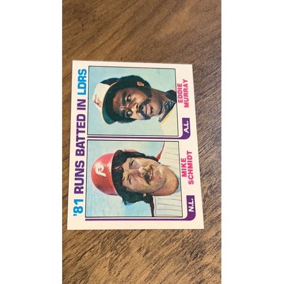 '81 Runs Batted In Leaders (Mike Schmidt / Eddie Murray) MLB 1982 Topps 163 LL