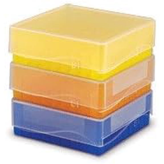 81-Well Microtube Storage Boxes, Orange (5 Per Pack)$$Furniture