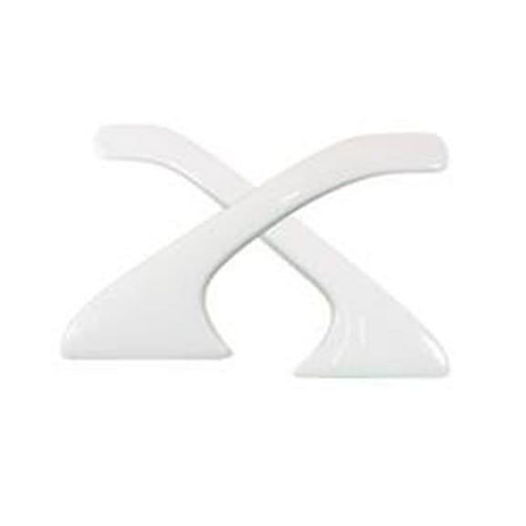 810-AL-WH Late Model Pillar Post Aluminum Pair, White