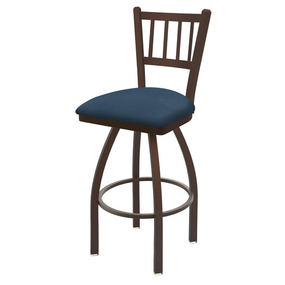 810 Contessa 25" Swivel Counter Stool with Bronze Finish and Rein Bay Seat