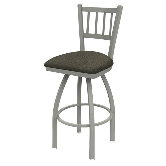 810 Contessa 30" Swivel Bar Stool with Anodized Nickel Finish and Graph Chalice Seat