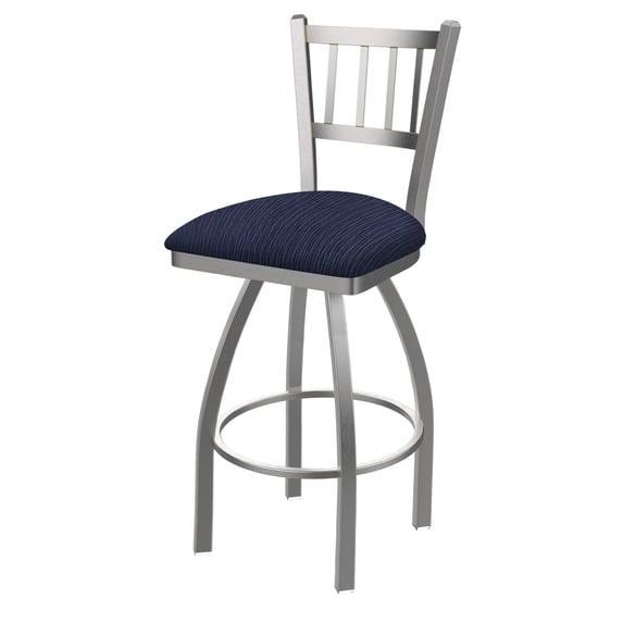 810 Contessa Stainless Steel 30" Swivel Bar Stool with Graph Anchor Seat