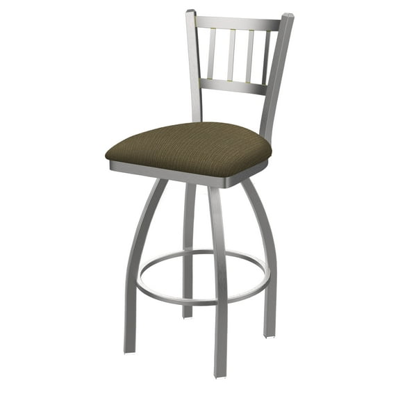 810 Contessa Stainless Steel 30" Swivel Bar Stool with Graph Cork Seat