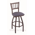 thumbnail image 1 of Holland Bar Stool Co Contessa 30 in. Slat Back Swivel Bar Stool with Faux Leather Seat, 1 of 7