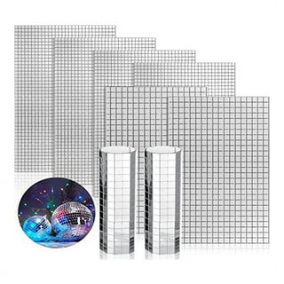 Self-Adhesive 1600 Pieces Glass Mirror Mosaic Tiles Small Square