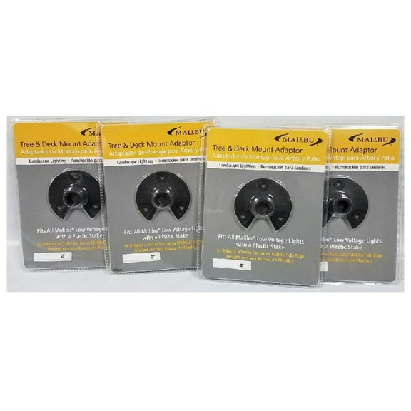 8101-4810-01 Malibu Landscape Lighting Tree/Wall/Deck Mount Adapter (Pack of 4)
