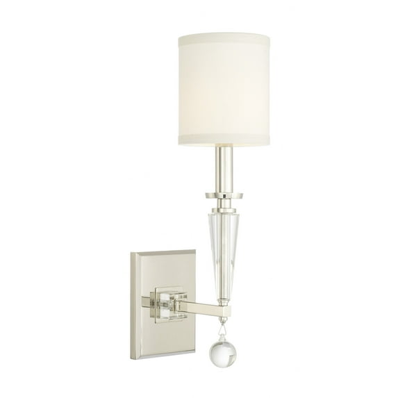 8101-PN Crystorama Lighting Paxton - One Light Wall Sconce-Polished Nickel Finish