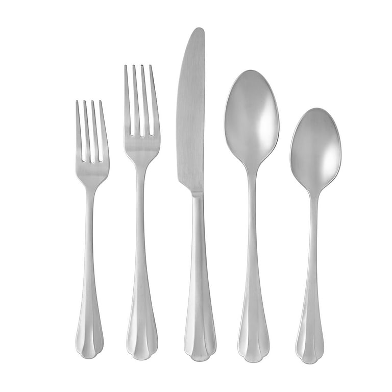 The Pioneer Woman カトラリーセット 20点 Pioneer Woman Colette Satin 20 Piece Flatware Set - Walmart.com