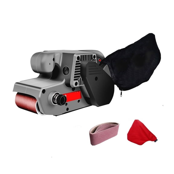 810W Electric Belt Machine Sander Sanding Grinding Polishing Machine Abrasive Belts Grinder DIY 6-speed regulation Polisher ,Low Vibration