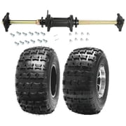 810mm 32" Go Kart Rear Axle Kit 4 Stud Wheel Hub with 18x9.50-8 inch Wheel Tire Rim for DIY ATV Quad Buggy 4 Wheeler Taotao 125cc 150cc 200cc
