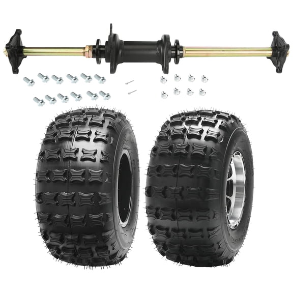810mm 32" Go Kart Rear Axle Kit 4 Stud Wheel Hub with 18x9.50-8 inch Wheel Tire Rim for DIY ATV Quad Buggy 4 Wheeler Taotao 125cc 150cc 200cc