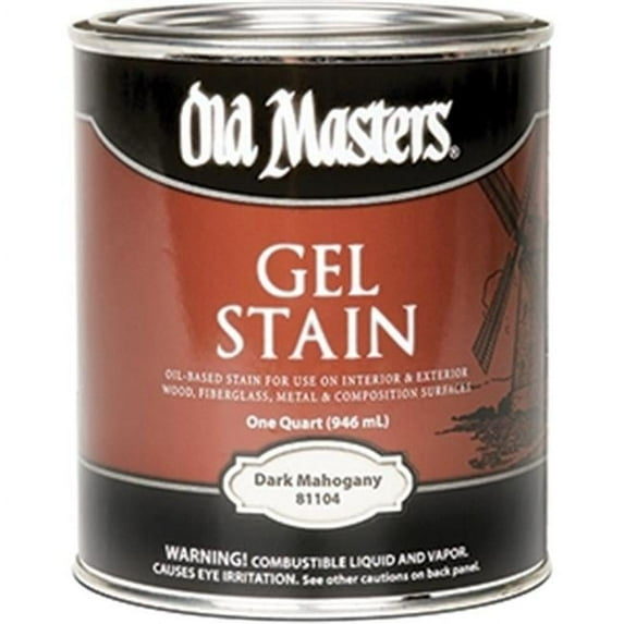 81104 Dark Mahogany Gel Stain - 1 Quart