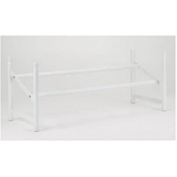 811100 25-45 in. Stack & Expand Shoe Rack, White
