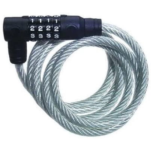 8114D 6-Ft. Bike Cable with Combination Barrel Lock - Quantity 4