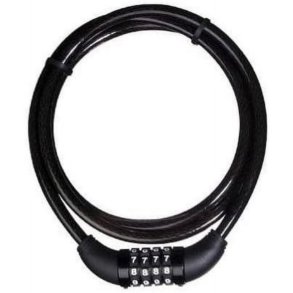 Master Lock 5-Ft Resettable Bike Cable Lock 8119DPF - Combination Barrel - 4 Pack