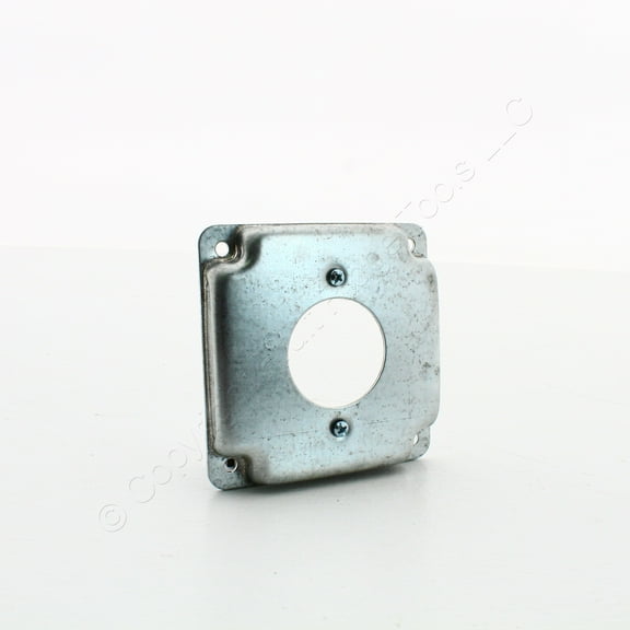 811C 4" Square Box Cover for 20A/30A Locking Receptacle 1.71" Dia. Outlet RACO