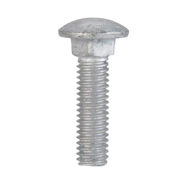 812572 0.375 x 1.5 in. Hot Dipped Galvanized Carriage Screw Bolt