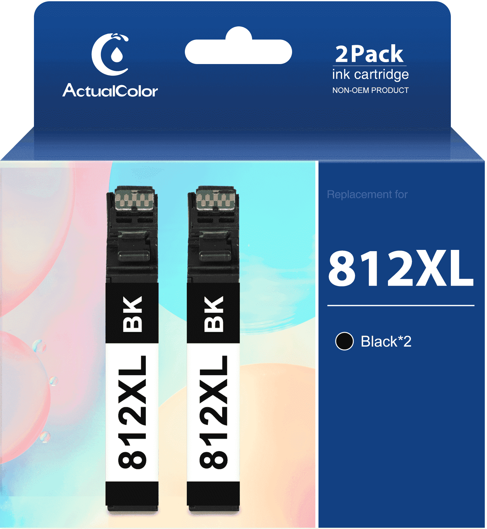 Epson 812XL High Yield Black Ink Cartridge 2-Pack for