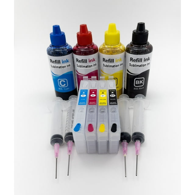 812xl Alternative Sublimation Kit With Refillable Cartridges Ink And Syringes 8082
