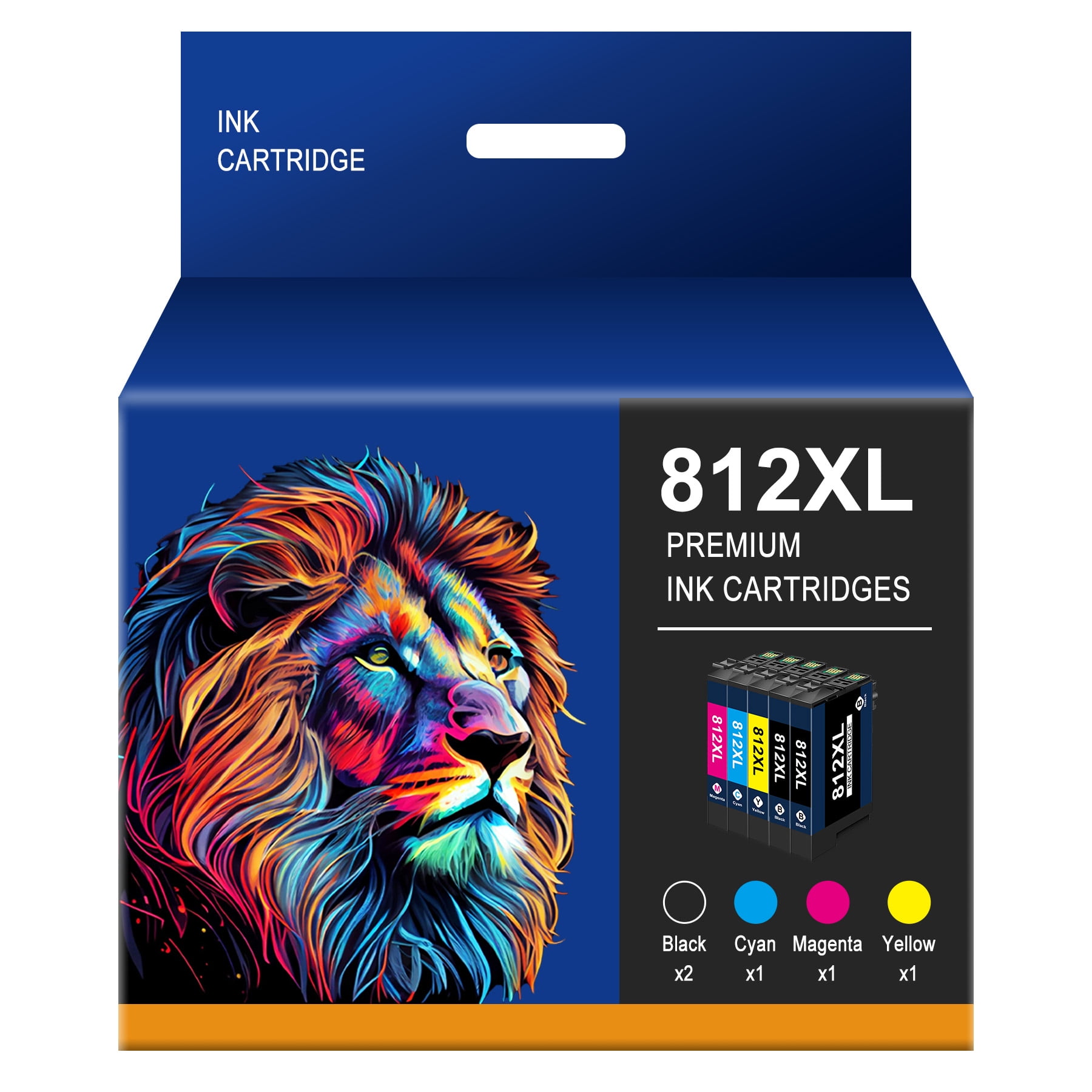 812XL Ink Cartridges for Epson 812 XL 812XL T812XL Combo Pack for