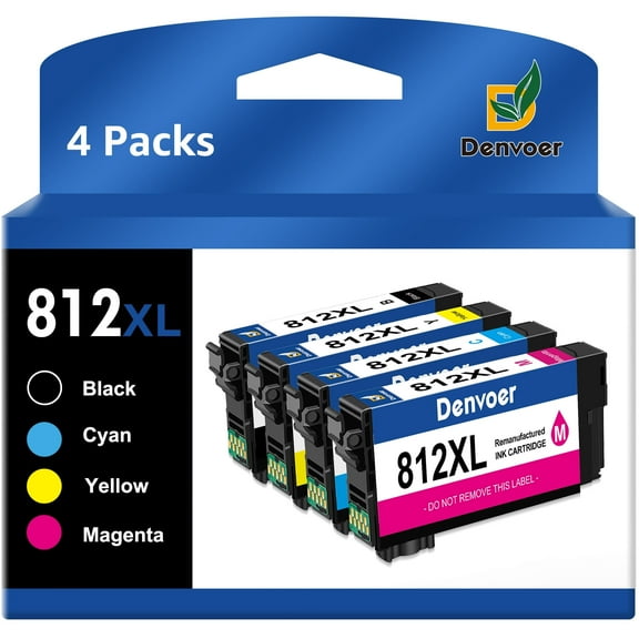 812XL Ink compatible for Epson 812 Ink Cartridges for Epson Workforce Pro WF-7820 WF-7840 WF-7310