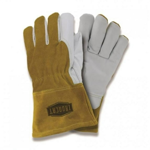 813-6143-L Ironcat Premium Grain Goatskin Fleece Lined MIG Welding Gloves - Medium