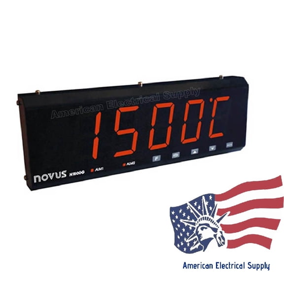 Novus 8150000020N1500 Universal Indicator, 2 relays, 1/8 DIN