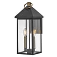 thumbnail image 1 of 81524BK Lark Rhett - 10W 2 LED Medium Outdoot Wall Lantern-17.75 Inches Tall and 7 Inches Wide, 1 of 23