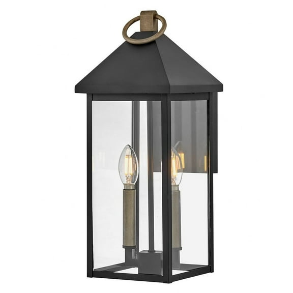81525BK Lark Rhett - 15W 3 LED Large Outdoor Wall Lantern-19.5 Inches Tall and 9.5 Inches Wide