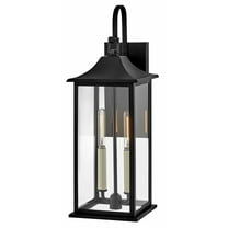 81594BK Lark Nolan - 10W 2 LED Medium Outdoor Wall Lantern-21.5 Inches Tall and 7.5 Inches Wide