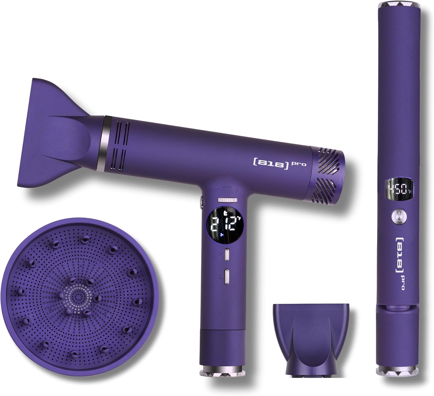 818 Pro Salon Hair Dryer and Straightener Set 110000 RPM High Speed