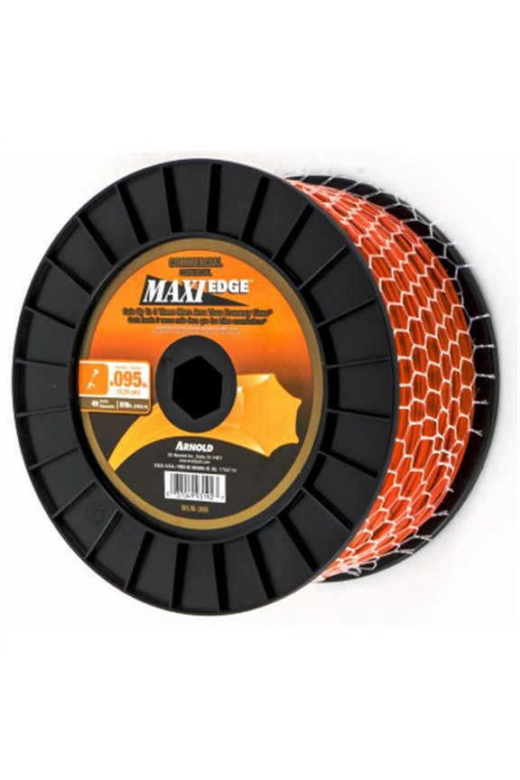 819 ft. x 0.09 in. Twisted Trimmer Line, Orange