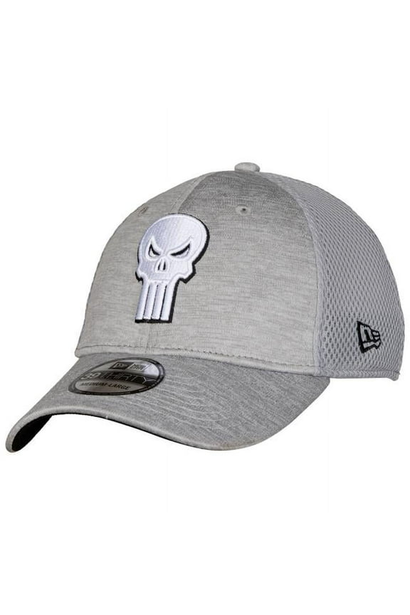 819320-small-medium Skull Symbol Shadow Tech New Era 39Thirty Fitted Hat, Gray - Small & Medium