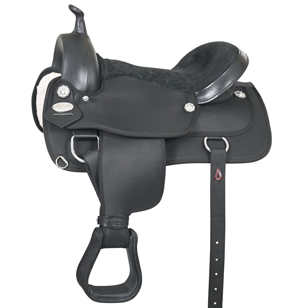 81HS HILASON Flex Tree Western Horse Saddle Cordura Leather Trail