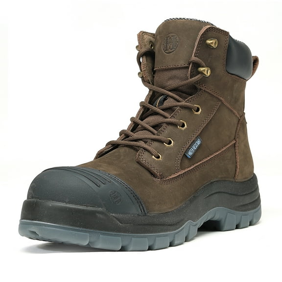 81N02 EH Safety Working Shoes Non-Slip Puncture-Proof Work Boots for Men Waterproof HG-82994EE Size 7.5