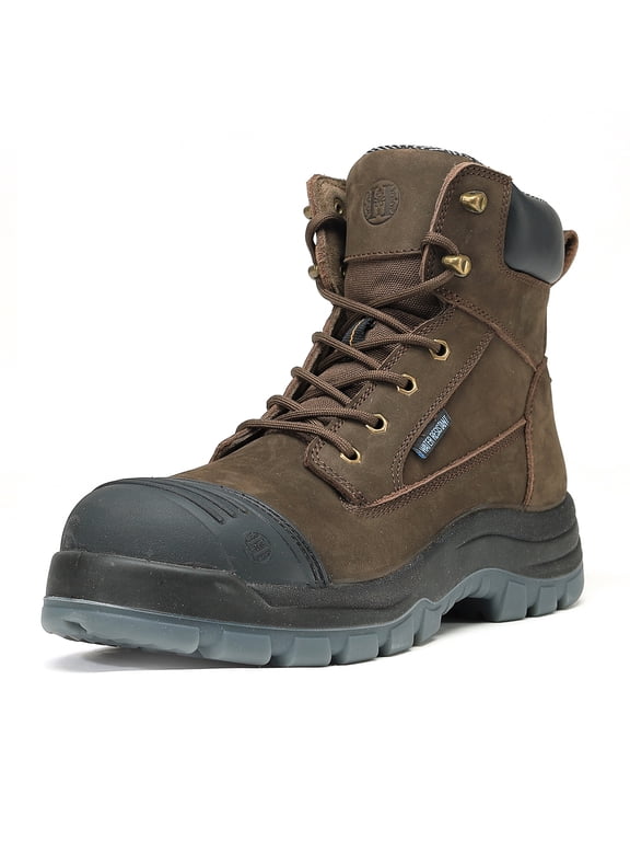 81N02 EH Safety Working Shoes Non-Slip Puncture-Proof Work Boots for Men Waterproof HG-82994EE Size 9.5
