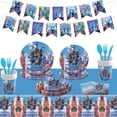 thumbnail image 1 of 81Pcs Zootopia Birthday Party Decorations,Zootopia Party Supplies Include Disposable Paper Plates Cups Napkins Knives, Spoons and Forks Tablecloth for Theme Party, 1 of 5